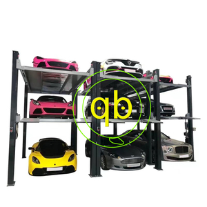 โซลูชั่นจอดรถแบบไฮดรอลิกอัตโนมัติคุณภาพดี 3 ชั้น อุปกรณ์โรงจอดรถ 3 ระดับ ลิฟท์จอด<span class=keywords><strong>รถ</strong></span>แบบ 4 เสา - Product Image 3