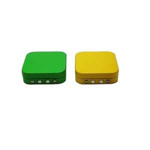 Boîte d'emballage en étain écologique recyclable résistante aux enfants 50x50x15mm, boîte en étain métallique résistante aux enfants avec couvercle, qualité alimentaire - Product Image 2