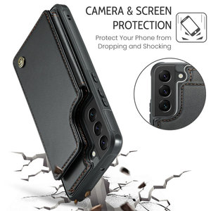 Custodia unica custodia in pelle Premium sottile posteriore per <span class=keywords><strong>Samsung</strong></span> S23 22 <span class=keywords><strong>21</strong></span> <span class=keywords><strong>Ultra</strong></span> con funzione cavalletto custodia antiurto per S23 - Product Image 6