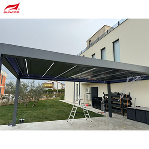 Rétractable terrasse patio jardin Vente en gros pergola électrique ombre imperméable cool rotin aluminium extérieur <span class=keywords><strong>rideaux</strong></span> roulants - Product Image 5