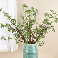 Groothandel 80Cm Kunstfruit Ornament Set Rood Blauw Gesimuleerde Bessen Groene Wijnstok Vruchten Klimop En Bloem Voor Woondecoratie