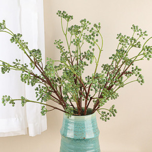 All'ingrosso 80cm ornamento di frutta artificiale Set rosso blu simulato bacche verdi frutti di vite edera e fiore per la decorazione della casa - Product Image 4