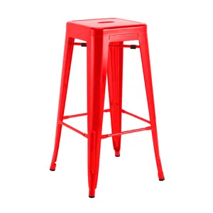 Tabouret de bar pieds chromés de luxe à prix abordables tabouret de bar en métal sur pied