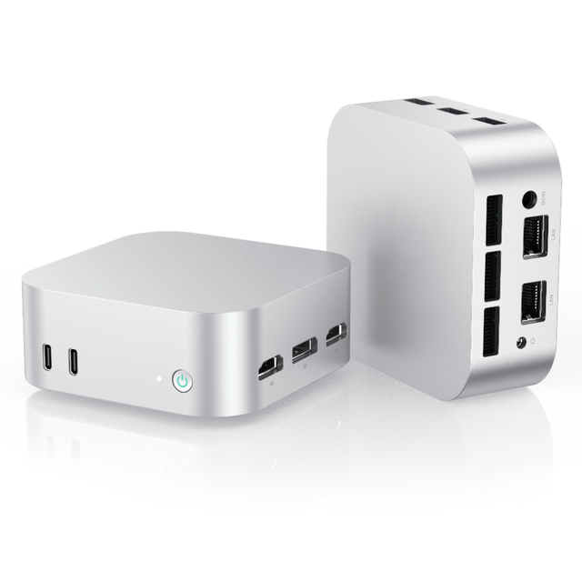 Portable Intel N95 Mini PC with 12G DDR5 RAM 512G M.2 SSD 3x4K 2xTYPE-C USB 3.2 Dual Lan WIFI Mini PC Windows 11 for Home/Office