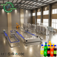 Línea de Llenado de Bebidas Carbonatadas PET 0-2L DCGF40-40-12 de Precision Valve, 12000BPH, Planta Embotelladora de Bebidas Carbonatadas Completa Llave en Mano