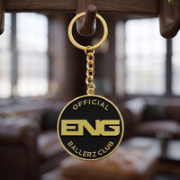 Schlüsselanhänger mit individuellem Firmenlogo, Großhandel, Metall-Zinklegierung, Emaille-Schlüsselanhänger mit Logo für Club-Souvenirs & Taschen-Accessoires