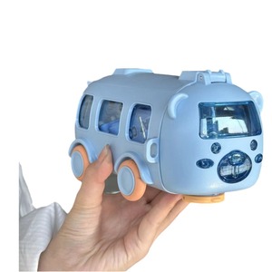 Creative Cartoon Bus Car Straw Cup For Children Portable Outdoor Water Bottle Back To School Spring 2024 - Product Image 5