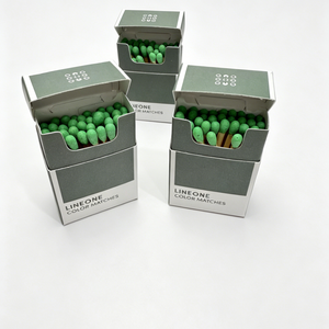 Fiammiferi Moderni Minimalisti Estraibili con Logo Geometrico Personalizzato Stampato, in Cartone Bicolore e Legno, Fiammiferi di Sicurezza - Product Image 4