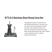STTLD-3 Stainless Steel Slump Cone Set Concrete Slump Test Apparatus for Fresh Concrete Workability Test