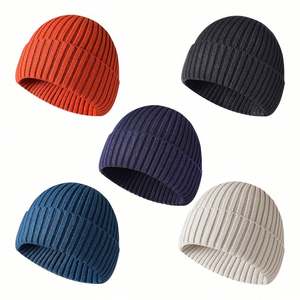 Design Custom Jacquard Beanie Hats Blank Embroidery Caps with Logo Recycled Cashmere Wool Polyester Bows Camouflage Pattern - Product Image 1