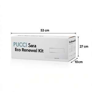 Kit de Renouvellement Écologique Pucci Sara avec Nouvelle Assiette Blanche 53 cm de Longueur, 27 cm de Largeur, 10 cm de Hauteur - Product Image 3