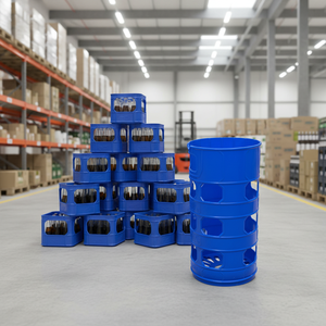 Durable 15 LTB 15 Litre Single Bottle Storage Box Plastic <b>Crate</b> for Beverage Storage - Product Image 3