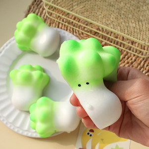 ของเล่นบีบกะหล่ำปลีน่ารัก ของเล่นเสริมพัฒนาการ บรรเทาความเครียด สำหรับเด็กผู้หญิง ช่วยลดความวิตกกังวล เหมาะสำหรับงานปาร์ตี้ ทำจากวัสดุ TPR - Product Image 2
