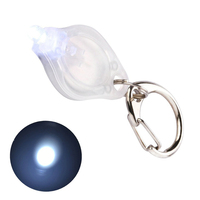 Vente en gros de cadeaux promotionnels LED porte-clés lumière violette UV personnalisés lampe de poche logo en gel porte-clés lumière flash