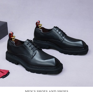 Zapatos Formales de Negocios para Hombre, de Piel Genuina con Diseño Floral, Impermeables, Ligeros, de Caña Alta, con Punta Puntiaguda, Hebilla Británica y Antideslizantes - Product Image 3