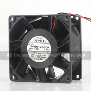 Mới Ban Đầu Nmb 5V 12V 48V <span class=keywords><strong>DC</strong></span> 24V 0.80A <span class=keywords><strong>AC</strong></span> EC 8038 80X80X38mm 8Cm Biến Tần Không Khí Cao Khối Lượng Hai-Dây 08038ra-24q-GA Quạt Làm Mát - Product Image 2