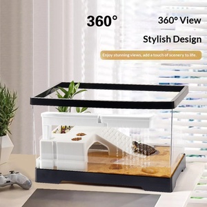 Terrario per <span class=keywords><strong>Tartarughe</strong></span> di Grandi Dimensioni con Piattaforma per Prendere il Sole e Sistema di Filtrazione per <span class=keywords><strong>Tartarughe</strong></span> Brasiliane - Product Image 2