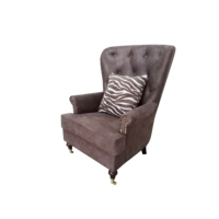 Fauteuil d'appoint vintage marron foncé Mdoern pour salon, mobilier de hall d'hôtel, villa, fauteuil canapé rembourré à dossier haut