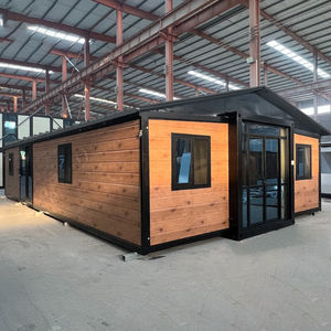 Unidad Modular Expandible con Fachada de Vidrio Grande para Supermercados y Escuelas, Casa de Panel Sándwich Tipo Contenedor de 20/30/40 pies, Personalizable - Product Image 1