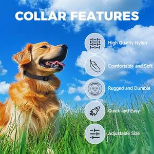 Koikvs Dog ปลอกคอไนล่อนทนทานปรับได้พร้อมหัวเข็มขัดปลดเร็วสำหรับสุนัขขนาดเล็กขนาดกลางทัศนวิสัย ° 360 - Product Image 4