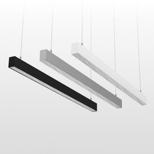 Lámpara de Techo LED Lineal Negra de Diseño para Comedor, 55x70mm, Iluminación Interior para Oficina, Moderna y Minimalista - Product Image 5