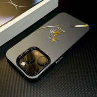 Coque de téléphone portable en TPU et PC avec impression cheval porte-bonheur, argentée électroplaquée, pour iPhone 11 12 13 14 15 16 17 18 Pro Max Air