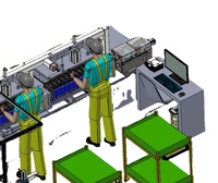 Ligne de production de batterie au lithium semi-automatique Ligne de montage de batteries carrées entièrement automatique pour véhicule électrique