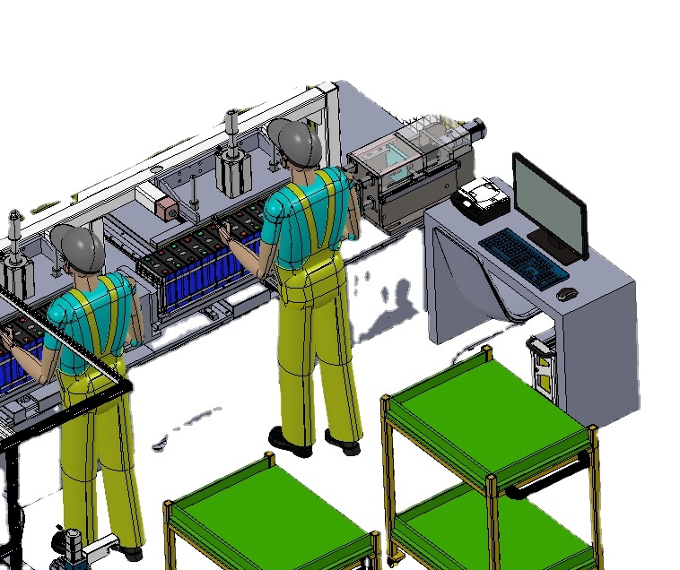 Sunlaser Semi Automatic 18650 Battery Manufacturing