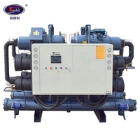 Enfriador de compresor de tornillo refrigerado por agua Capacidad de enfriamiento para 173 KW 50 HP en enfriador de hospital y hoteles
