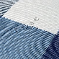 Ensemble de 4 napperons à carreaux buffle bleu blanc 13X19 pouces cuisine Table à manger tapis lin matériel Hempable résistant à la chaleur