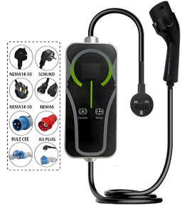 Cargador EV Portátil Personalizado de 7 kW Tipo 2 GB/T Nivel 2 con Protección IP66, Control por Aplicación y 3 Años de Garantía - Product Image 1