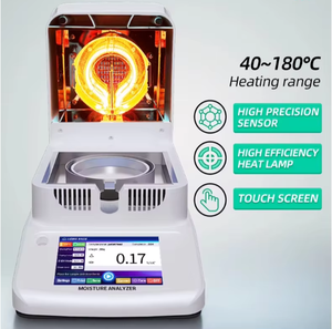 Analizador de Humedad Halógeno de Laboratorio, 120g, Precisión de 0.001g, Pantalla Táctil Digital de 5 Pulgadas, Directo de Fábrica - Product Image 5