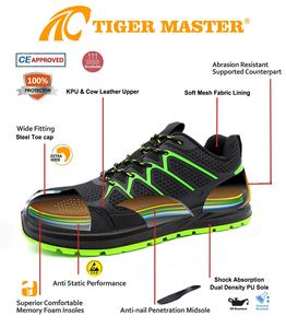 Zapatos de Seguridad Tiger Master KPU Antideslizantes, Resistentes al Aceite, con Puntera de Acero Europea, Antipinchazos, Transpirables, Deportivos y Modernos <span class=keywords><strong>para</strong></span> Almacén y Taller - Product Image 6