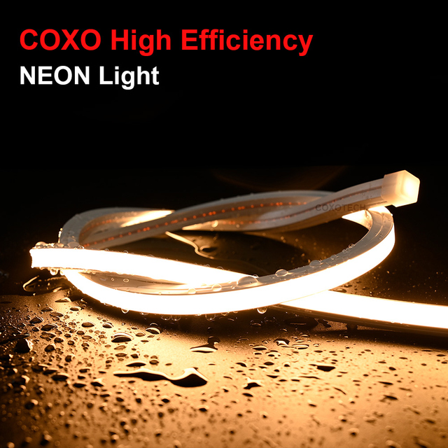 LED Neon Strip 5 Meters IP65 Silicone Waterproof Easy Installation Cuttable Embedded IP66 for Indoor and Brightness Decoration