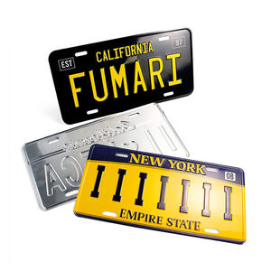 Placa de matrícula en relieve de Metal estilo EE. UU. decorativa de Venta caliente placa de matrícula de número de coche personalizada - Product Image 2