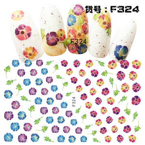 Promocional hermosa <span class=keywords><strong>flor</strong></span> de alta calidad DIY gel de esmalte de uñas de arte pegatinas de calcomanías - Product Image 1