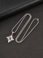 Collier pendentif superposé tendance en acier inoxydable plaqué or avec pierre naturelle œil de tigre géométrique, idéal pour le quotidien – Meilleure vente