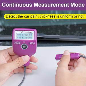 Berserk LS238 Automotive Paint Coating Thickness <b>Gauge</b> Digital Paint Thickness Tester for Alloy - Product Image 5