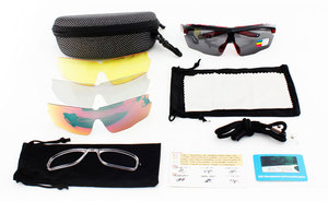 Outdoor Sports Sunglasses Uv400 Polarized 4 Interchangeable Lens Polarized Padded Safety Glasses With Myopia Frame - Product Image 6