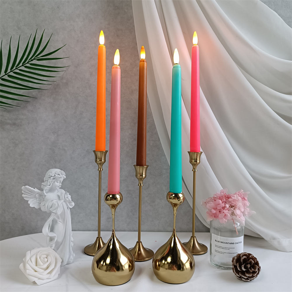 Velas Largas Cumpleaños Rtteri 6 Candelabros Dorados De Metal Para Velas  Cónicas Para Centros De Mesa, Bodas, Navidad, Vacaciones, Fiesta De  Cumpleaños (5 Brazos, 12.2 X | Compra Online En Yaxa Velas Finas Largas, image size:1000x1000