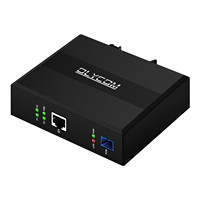 ONU Industrial Gigabit xPON PoE EPON/GPON 802.3at 30W para Riel DIN IP40 -40~75 ° Enrutamiento C L3
