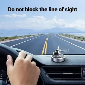 Diffuseur d'air portable pour voiture, nouveau diffuseur d'air créatif de luxe en verre, parfum, huile essentielle, aromathérapie, avion solaire - Product Image 3