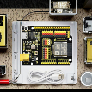 Placa de Desarrollo KEYESTUDIO ESP32 PLUS para <span class=keywords><strong>Arduino</strong></span>, Compatible con <span class=keywords><strong>UNO</strong></span> <span class=keywords><strong>R3</strong></span>, Incluye Cable USB - Product Image 3