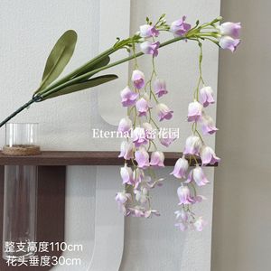 Fleurs artificielles suspendues en soie, type campanule, haute simulation, pour décoration de mariage, Secret Garden - Product Image 2