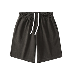 Nuevos shorts Bermuda de verano estilo streetwear, vintage, corte americano, unisex, estampado de leopardo, de algodón tejido, oversize, doble cintura - Product Image 2