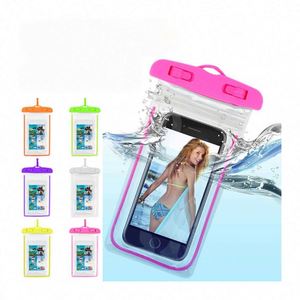 Pochette de téléphone flottante en PVC personnalisée, écologique, imprimée UV, étanche, avec cordon de cou, écran tactile transparent, pour la natation et les activités de plage - Product Image 2
