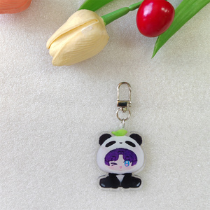 Kpop Hearts2Hearts Porte-clés <span class=keywords><strong>de</strong></span> dessin animé mignon sac breloques impression double face Jiwoo <span class=keywords><strong>Carmen</strong></span> Yuha Stella Juun Fans Collection accessoires - Product Image 5