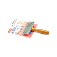Baoli OEM Spazzola Peli 90x130mm cepillo para mascotas mango de madera gato garrapata bambú aseo diario limpieza gato perro Slicker cepillo