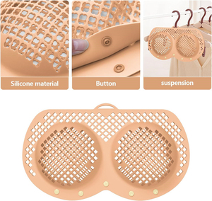 Wholesale Custom Silicone <b>Bra</b> Laundry Care Bag Anti-deformation Underwear Washing for Household Washing Machine Clean - Product Image 5