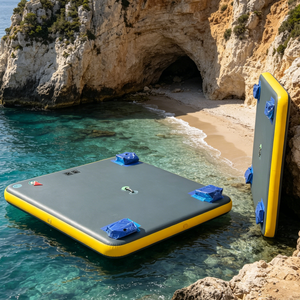 Plateforme flottante gonflable en PVC écologique, tapis aquatique résistant à l'usure, pour la maison, la <span class=keywords><strong>piscine</strong></span>, la plage, la relaxation, vente directe d'usine, portable - Product Image 4